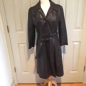 Vintage Women’s Leather Trench Coat